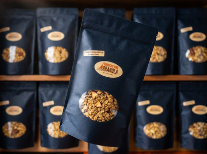 Sugar-Free Apple Cinnamon granola resealable bag