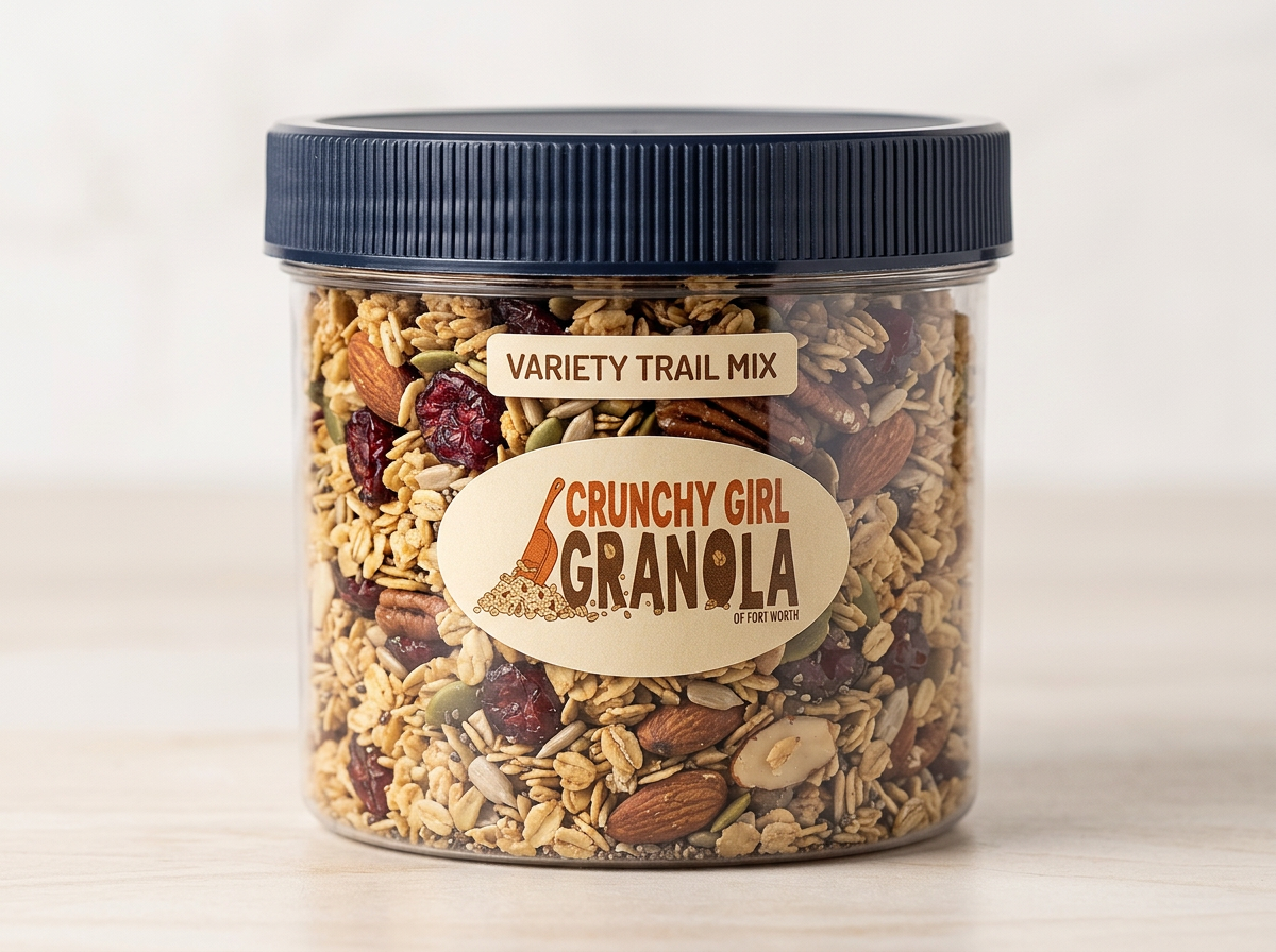 Trail Mix Variety Mix granola jar